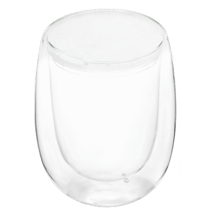 Стакан стеклянный Mango с двойными стенками, белый